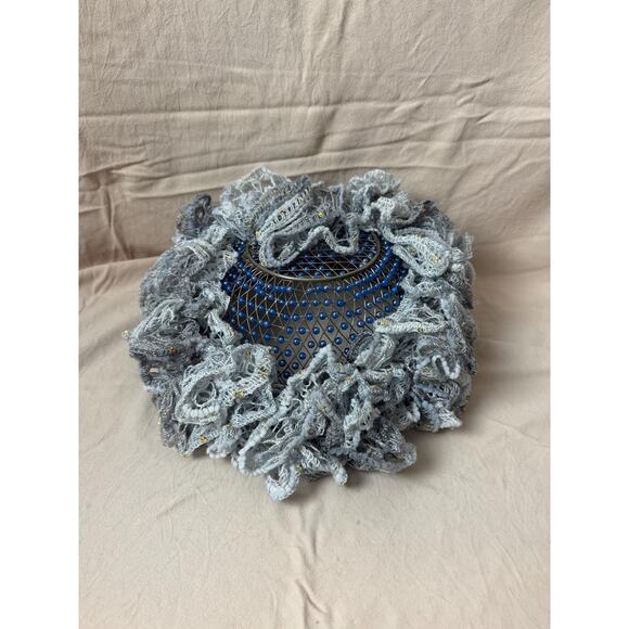 Flirty Ruffle Scarf Infinity scarf cowl neck scarf Frilly Scarf Crochet Handmade - Picture 4 of 9